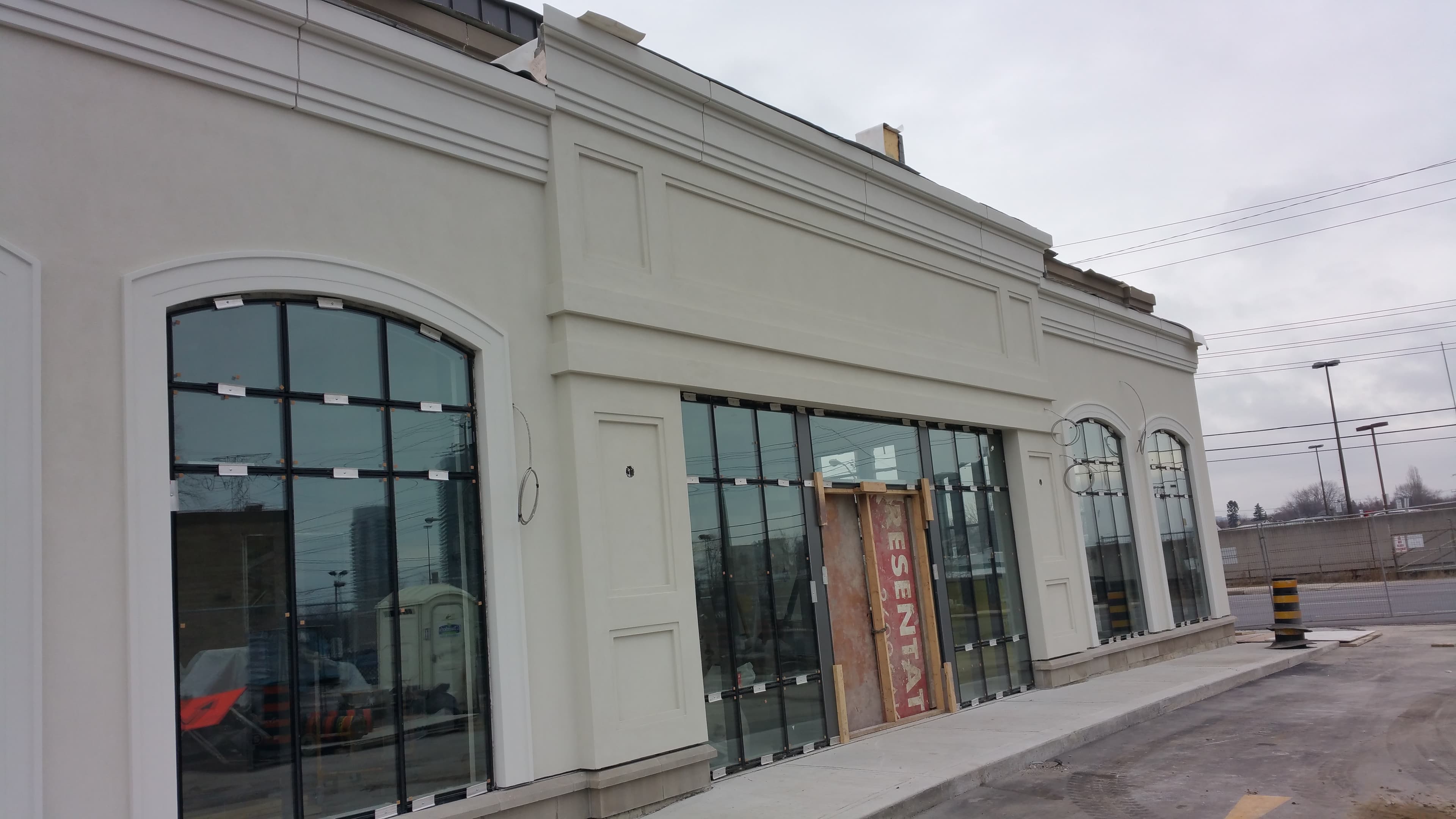 Stucco texture and finish detail